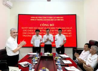 ĐẢNG BỘ TRƯỜNG CAO ĐẲNG ĐIỆN LỰC MIỀN BẮC CÔNG BỐ QUYẾT ĐỊNH SÁP NHẬP VÀ KIỆN TOÀN NHÂN SỰ CÁC CHI BỘ TRỰC THUỘC NHIỆM KỲ 2025-2027